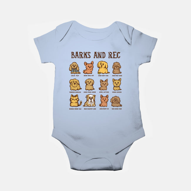 Barks And Rec-Baby-Basic-Onesie-kg07