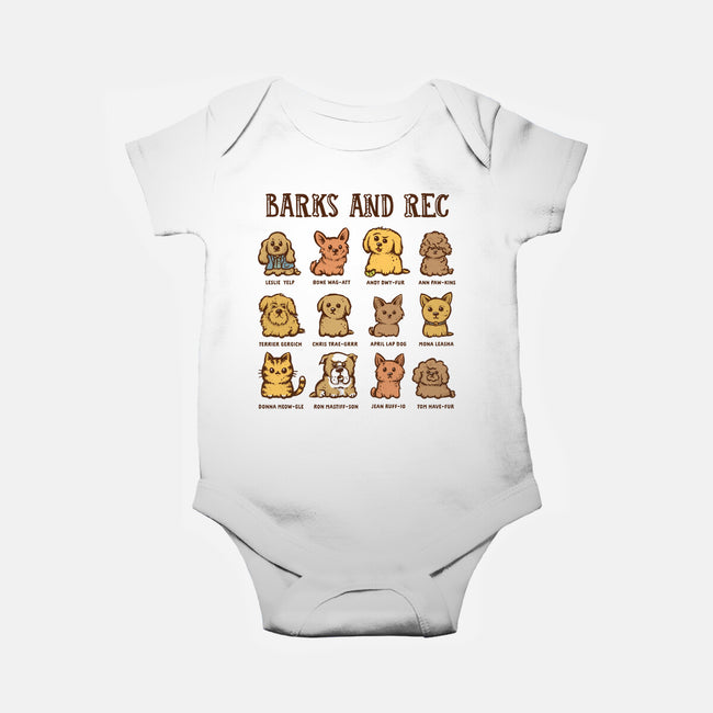 Barks And Rec-Baby-Basic-Onesie-kg07