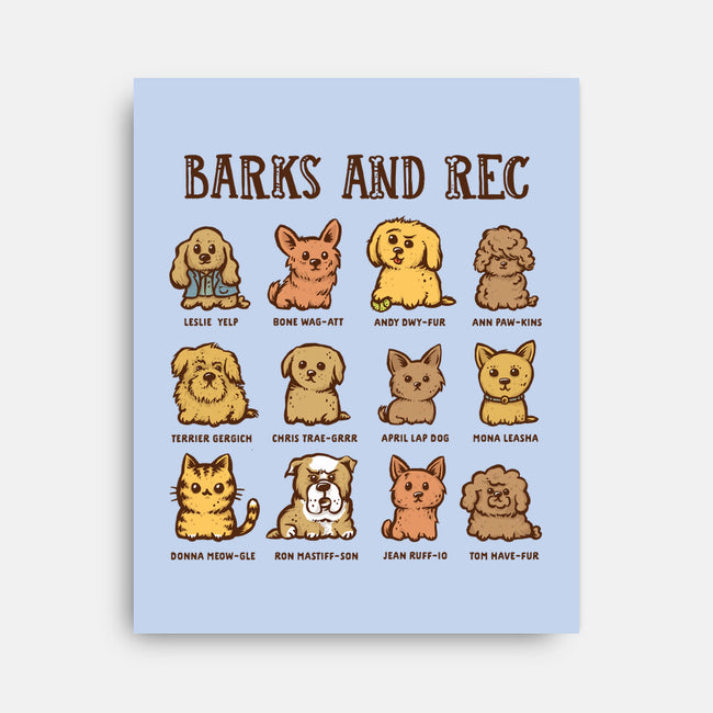 Barks And Rec-None-Stretched-Canvas-kg07