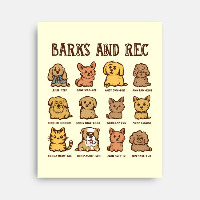 Barks And Rec-None-Stretched-Canvas-kg07