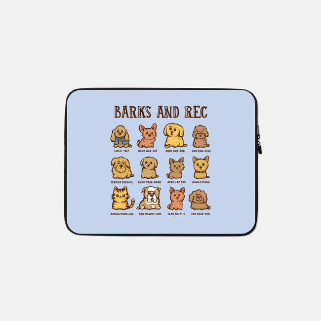 Barks And Rec-None-Zippered-Laptop Sleeve-kg07