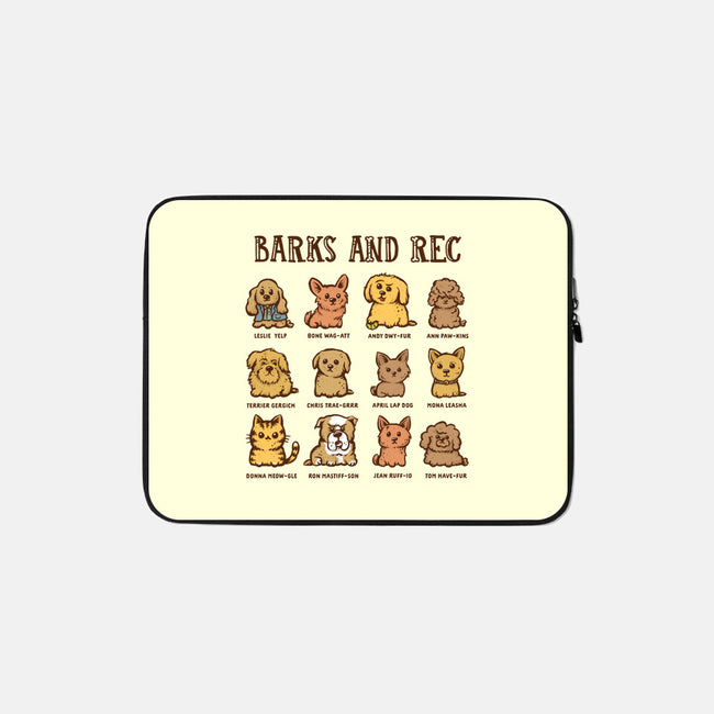 Barks And Rec-None-Zippered-Laptop Sleeve-kg07