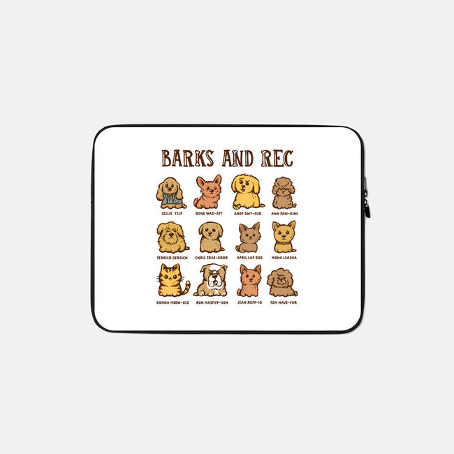 Barks And Rec-None-Zippered-Laptop Sleeve-kg07