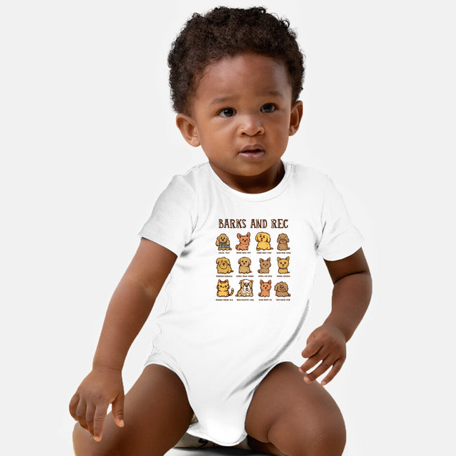 Barks And Rec-Baby-Basic-Onesie-kg07