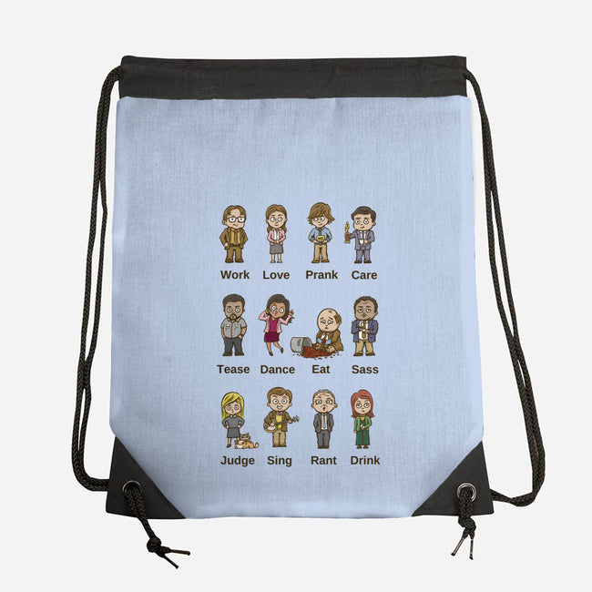 Office Behavior-None-Drawstring-Bag-kg07