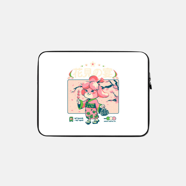 Crossing Hanami-None-Zippered-Laptop Sleeve-Estudio Horta