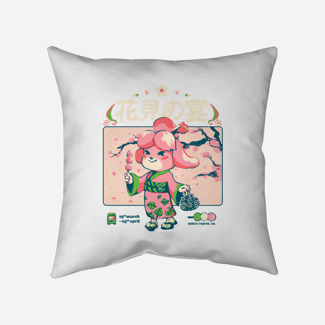 Crossing Hanami-None-Removable Cover-Throw Pillow-Estudio Horta