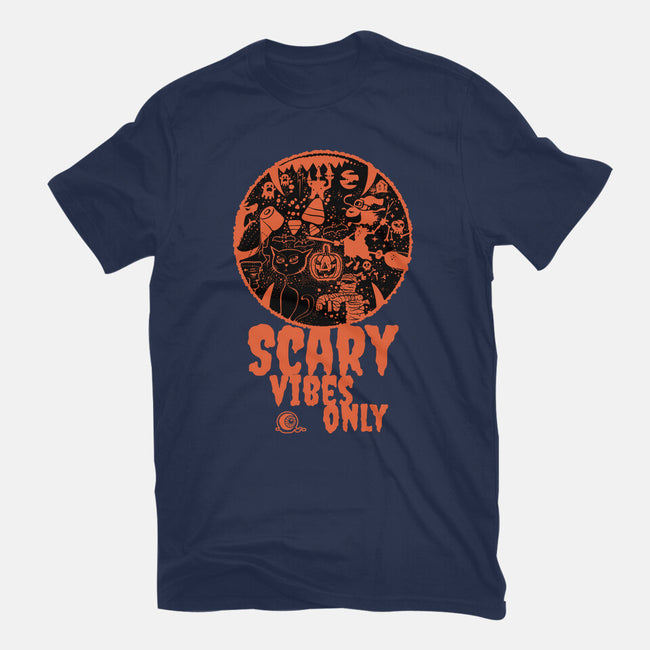 Scary Vibes Only-Womens-Fitted-Tee-imisko