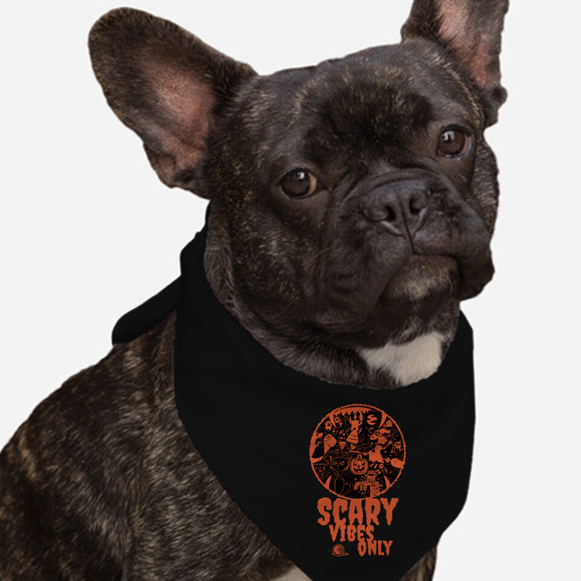 Scary Vibes Only-Dog-Bandana-Pet Collar-imisko