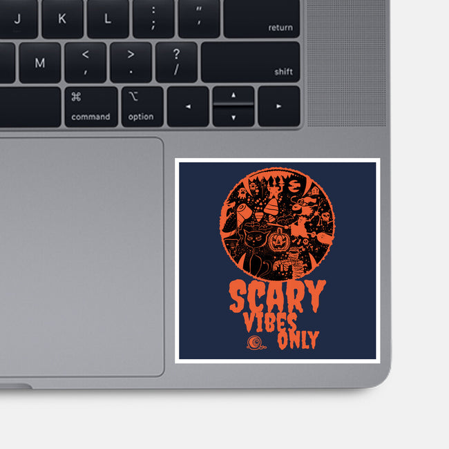 Scary Vibes Only-None-Glossy-Sticker-imisko