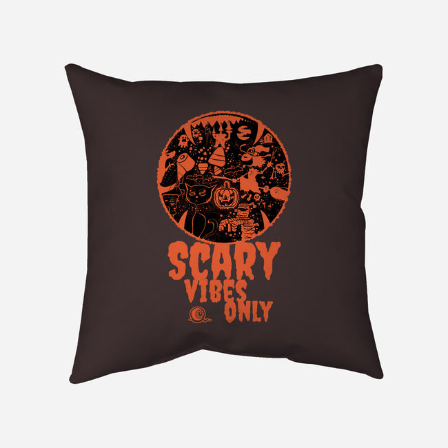 Scary Vibes Only-None-Non-Removable Cover w Insert-Throw Pillow-imisko