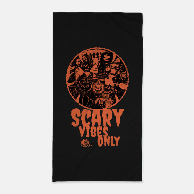 Scary Vibes Only-None-Beach-Towel-imisko