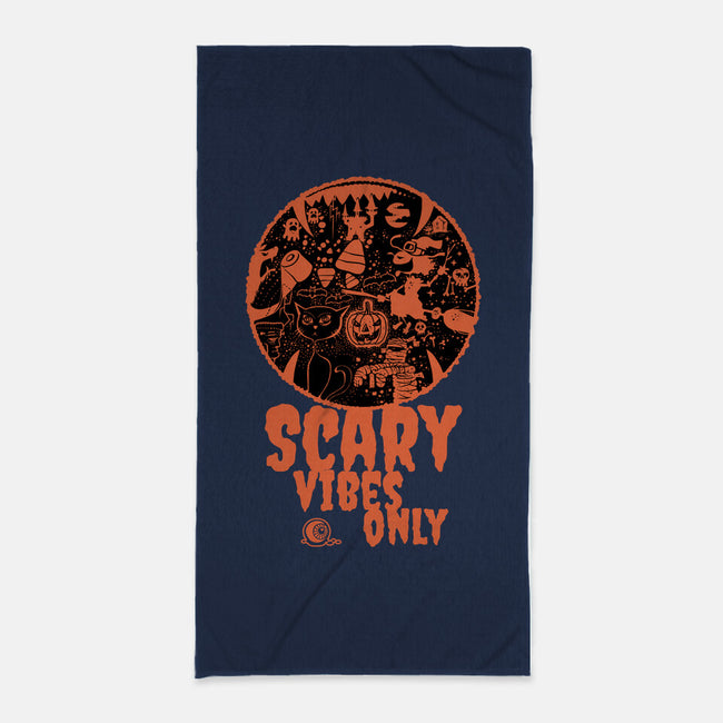 Scary Vibes Only-None-Beach-Towel-imisko