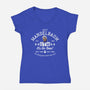 Izzy Mandelbaum Gym-Womens-V-Neck-Tee-AlemaArt