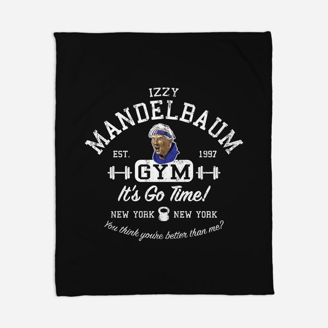 Izzy Mandelbaum Gym-None-Fleece-Blanket-AlemaArt