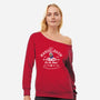 Izzy Mandelbaum Gym-Womens-Off Shoulder-Sweatshirt-AlemaArt