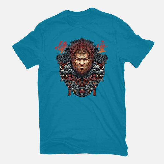 The Legend Of The Monkey King-Womens-Fitted-Tee-glitchygorilla