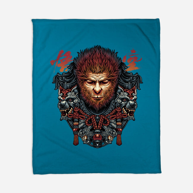 The Legend Of The Monkey King-None-Fleece-Blanket-glitchygorilla