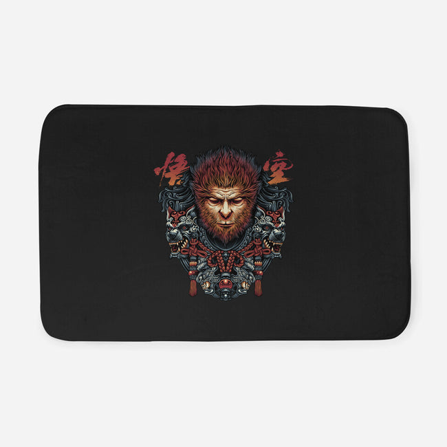 The Legend Of The Monkey King-None-Memory Foam-Bath Mat-glitchygorilla