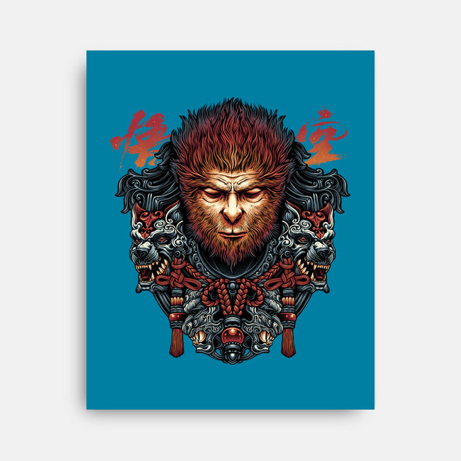 The Legend Of The Monkey King-None-Stretched-Canvas-glitchygorilla