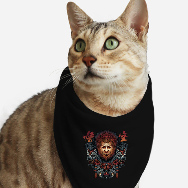 The Legend Of The Monkey King-Cat-Bandana-Pet Collar-glitchygorilla