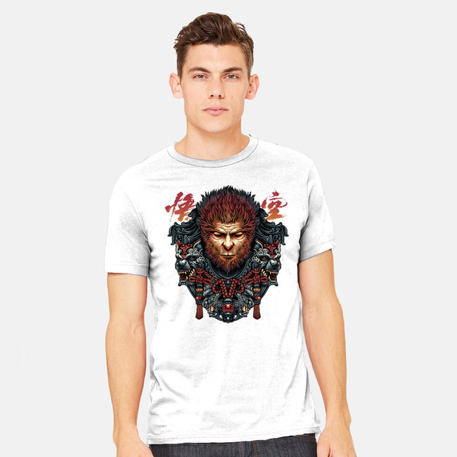 The Legend Of The Monkey King-Mens-Heavyweight-Tee-glitchygorilla