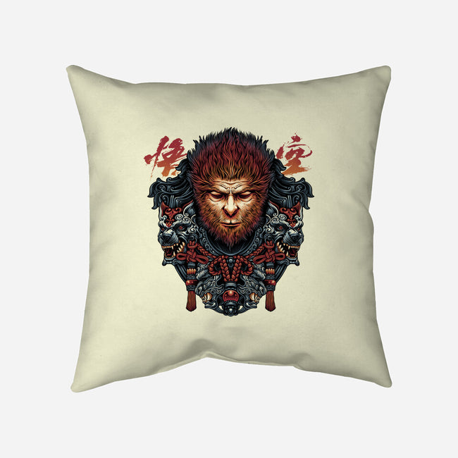 The Legend Of The Monkey King-None-Removable Cover-Throw Pillow-glitchygorilla