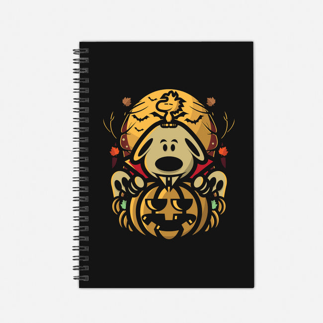 Fall Beagle-None-Dot Grid-Notebook-jrberger