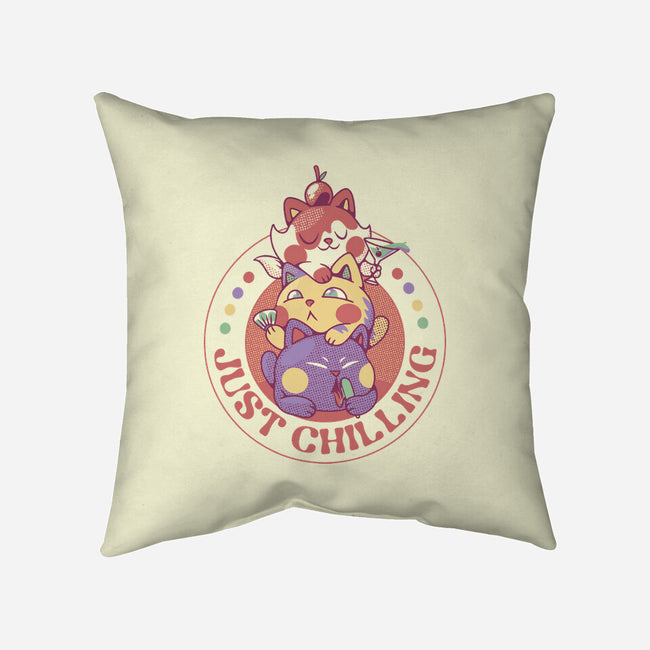 Kitten Cat Ice Cream-None-Non-Removable Cover w Insert-Throw Pillow-tobefonseca