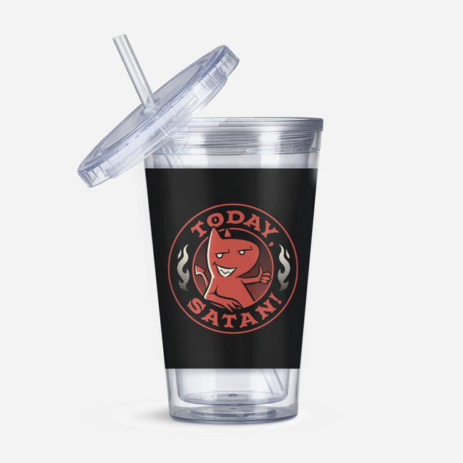 Today Satan-None-Acrylic Tumbler-Drinkware-tobefonseca