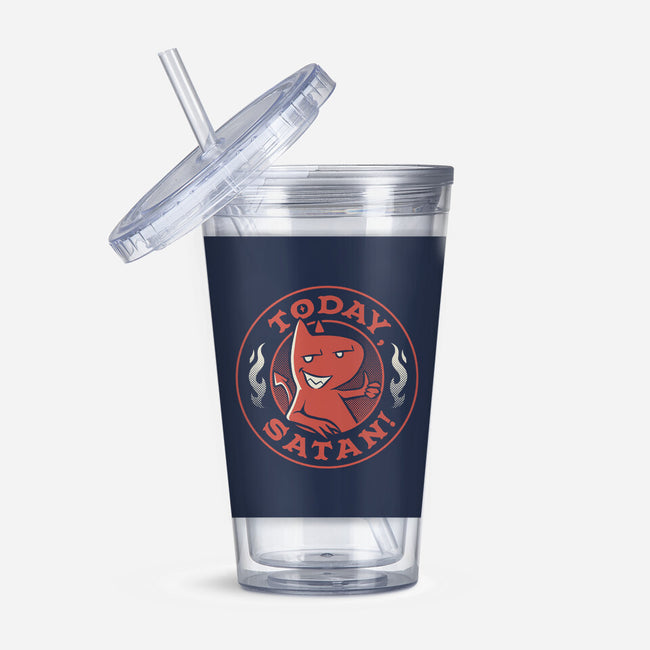 Today Satan-None-Acrylic Tumbler-Drinkware-tobefonseca