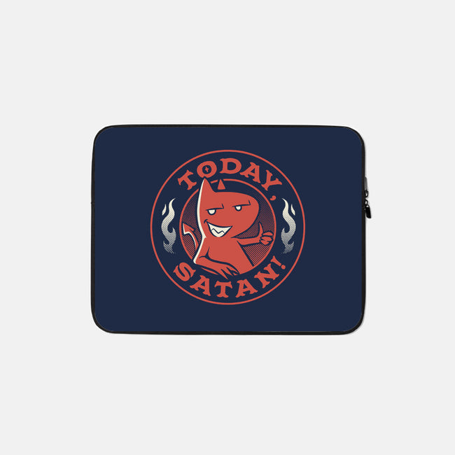 Today Satan-None-Zippered-Laptop Sleeve-tobefonseca