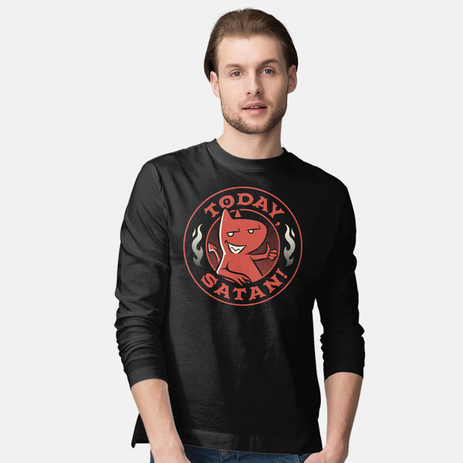 Today Satan-Mens-Long Sleeved-Tee-tobefonseca