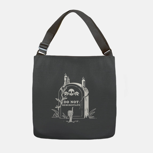 Do Not Resuscitate Grave-None-Adjustable Tote-Bag-tobefonseca