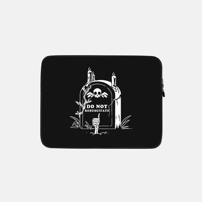 Do Not Resuscitate Grave-None-Zippered-Laptop Sleeve-tobefonseca