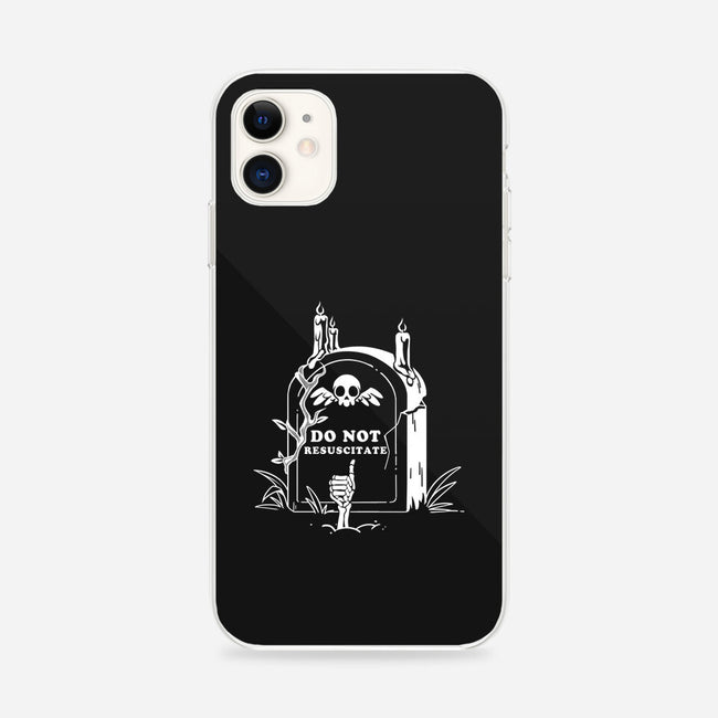 Do Not Resuscitate Grave-iPhone-Snap-Phone Case-tobefonseca