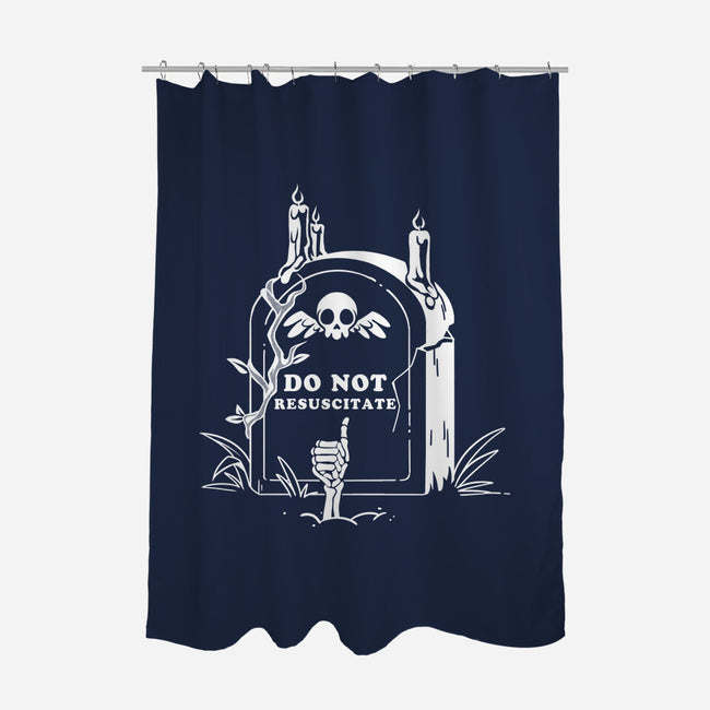 Do Not Resuscitate Grave-None-Polyester-Shower Curtain-tobefonseca