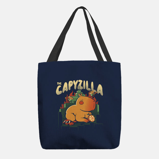 Capyzilla Kawaii Monster-None-Basic Tote-Bag-tobefonseca