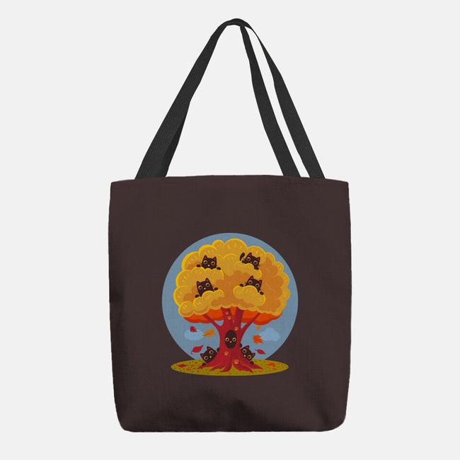 Kitty Tree-None-Basic Tote-Bag-erion_designs