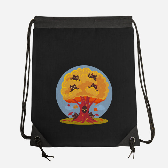 Kitty Tree-None-Drawstring-Bag-erion_designs