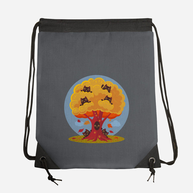 Kitty Tree-None-Drawstring-Bag-erion_designs