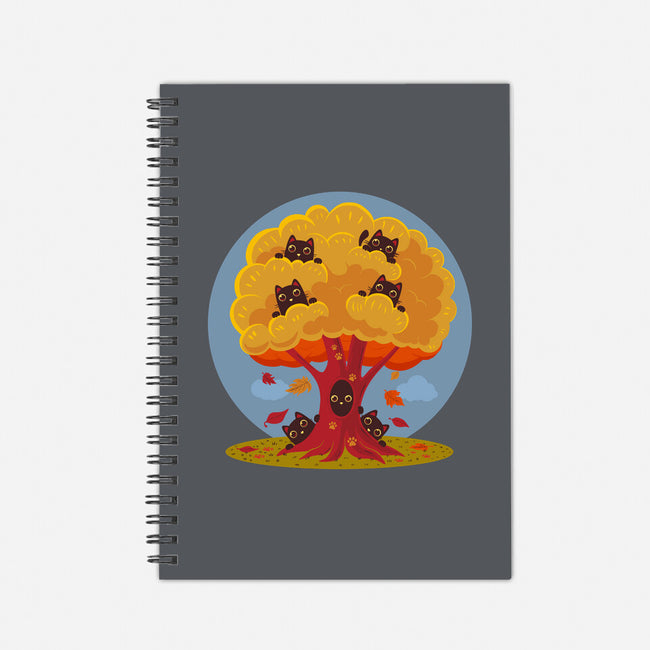 Kitty Tree-None-Dot Grid-Notebook-erion_designs