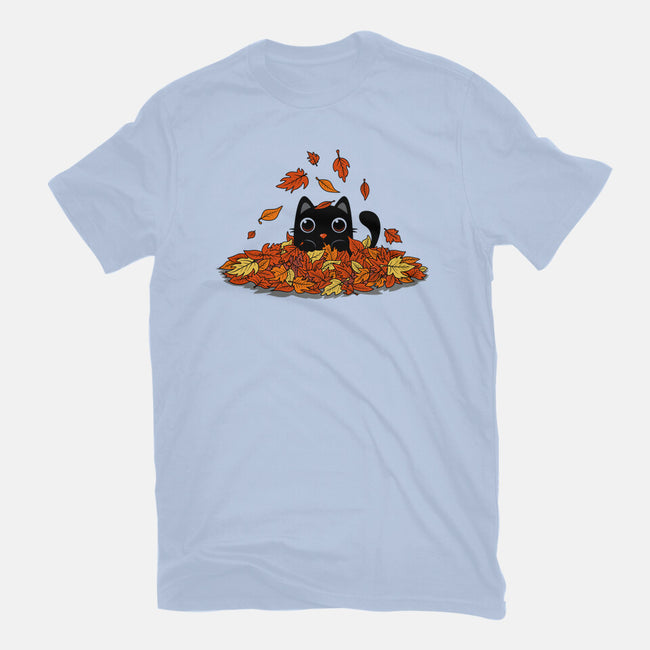 Kitty Leaves-Mens-Basic-Tee-erion_designs