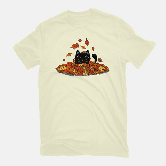 Kitty Leaves-Mens-Basic-Tee-erion_designs