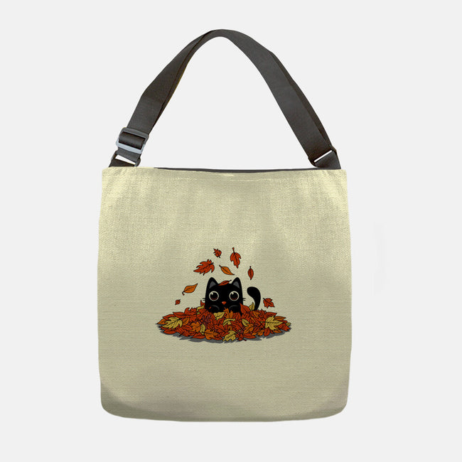 Kitty Leaves-None-Adjustable Tote-Bag-erion_designs