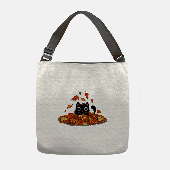 Kitty Leaves-None-Adjustable Tote-Bag-erion_designs