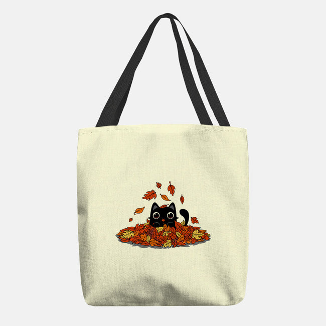 Kitty Leaves-None-Basic Tote-Bag-erion_designs