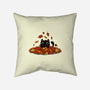 Kitty Leaves-None-Non-Removable Cover w Insert-Throw Pillow-erion_designs