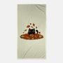 Kitty Leaves-None-Beach-Towel-erion_designs