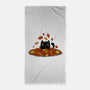 Kitty Leaves-None-Beach-Towel-erion_designs